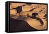 Namibia, Namib-Naukluft Park. Abstract aerial of sand dunes.-Jaynes Gallery-Framed Stretched Canvas