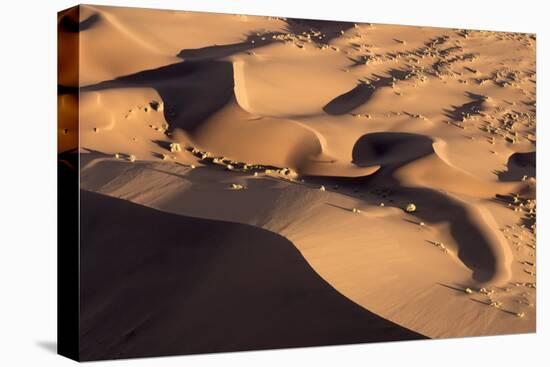 Namibia, Namib-Naukluft Park. Abstract aerial of sand dunes.-Jaynes Gallery-Stretched Canvas