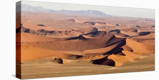 Namibia, Namib-Naukluft Park. Aerial of desert landscape.-Jaynes Gallery-Stretched Canvas