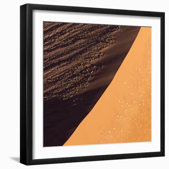 Namibia, Namib-Naukluft Park. Aerial of sand dune.-Jaynes Gallery-Framed Photographic Print