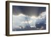 Namibia, Namib-Naukluft Park. God beams at sunset.-Jaynes Gallery-Framed Photographic Print