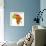 Namibia on Actual Map of Africa-michal812-Framed Premium Giclee Print displayed on a wall