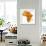 Namibia on Actual Map of Africa-michal812-Framed Art Print displayed on a wall