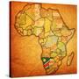 Namibia on Actual Map of Africa-michal812-Stretched Canvas