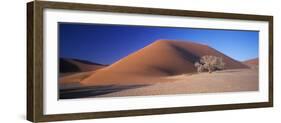 Namibia (S) Dune 45 on the road to Sossus Vlei, Tsauchab River Valley - Namib Desert, Namibia-David Hosking-Framed Photographic Print