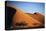 Namibia, Sossusvlei, Dune Sunset and Land Rover-Walter Bibikow-Stretched Canvas