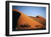 Namibia, Sossusvlei, Dune Sunset and Land Rover-Walter Bibikow-Framed Photographic Print