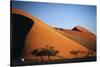 Namibia, Sossusvlei, Dune Sunset and Land Rover-Walter Bibikow-Stretched Canvas