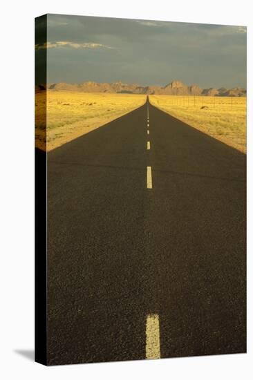 Namibia the Tarred Road B 4, West of the Village-null-Stretched Canvas