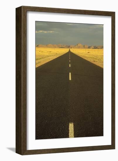 Namibia the Tarred Road B 4, West of the Village-null-Framed Photographic Print