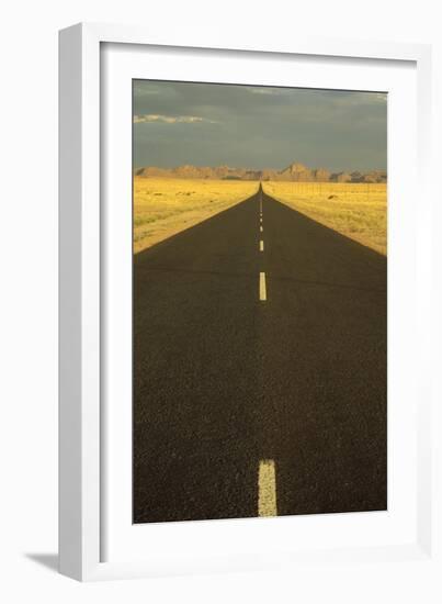 Namibia the Tarred Road B 4, West of the Village-null-Framed Photographic Print