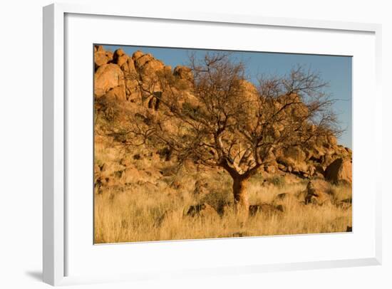 Namibian Landscape-photofit-Framed Photographic Print