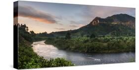 Namorona River at Sunrise, Ranomafana National Park, Madagascar Central Highlands-Matthew Williams-Ellis-Stretched Canvas
