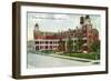 Nampa, Idaho - Exterior View of the Dewey Palace Hotel, c.1909-Lantern Press-Framed Art Print