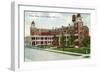 Nampa, Idaho - Exterior View of the Dewey Palace Hotel, c.1909-Lantern Press-Framed Art Print