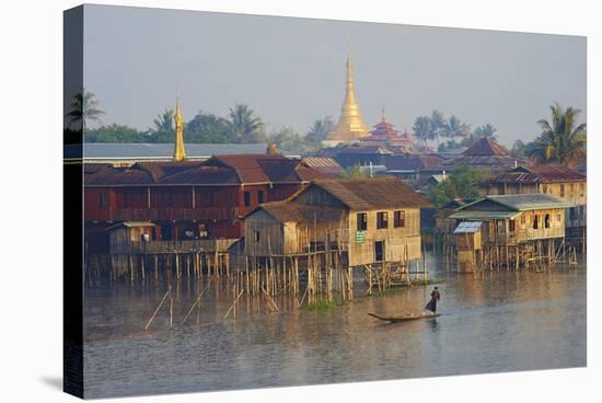 Nampan Village, Inle Lake, Shan State, Myanmar (Burma), Asia-Tuul-Stretched Canvas