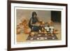 Nampeya, Hopi Pottery Maker-null-Framed Premium Giclee Print