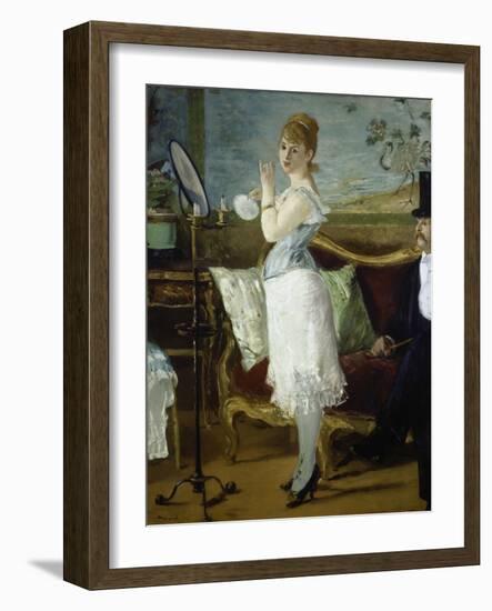 Nana, 1877-Edouard Manet-Framed Giclee Print