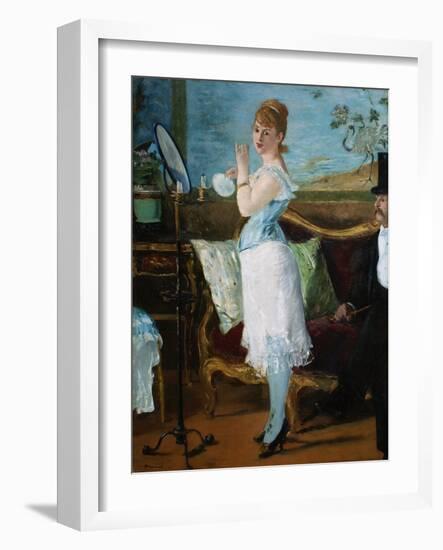 Nana, 1877-Edouard Manet-Framed Premium Giclee Print