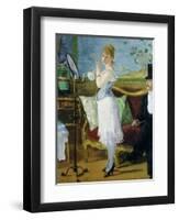 Nana, 1877-Edouard Manet-Framed Giclee Print