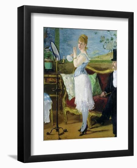 Nana, 1877-Edouard Manet-Framed Giclee Print