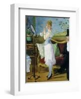 Nana, 1877-Edouard Manet-Framed Giclee Print