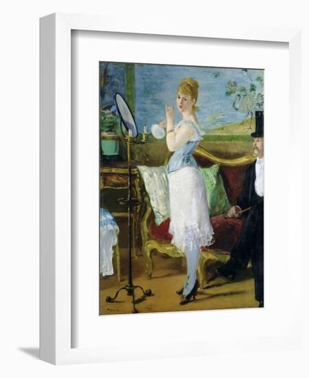 Nana, 1877-Edouard Manet-Framed Giclee Print