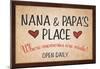 Nana and Papa's Place-null-Mounted Poster