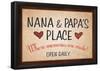 Nana and Papa's Place-null-Framed Poster