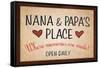 Nana and Papa's Place-null-Framed Stretched Canvas