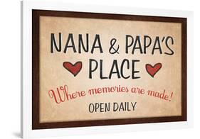 Nana and Papa's Place-null-Framed Poster