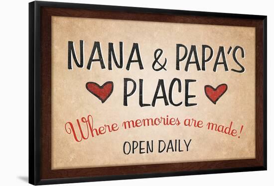 Nana and Papa's Place-null-Framed Poster