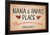 Nana and Papa's Place-null-Framed Poster