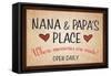 Nana and Papa's Place-null-Framed Stretched Canvas