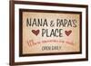 Nana and Papa's Place-null-Framed Art Print