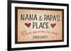 Nana and Papa's Place-null-Framed Art Print
