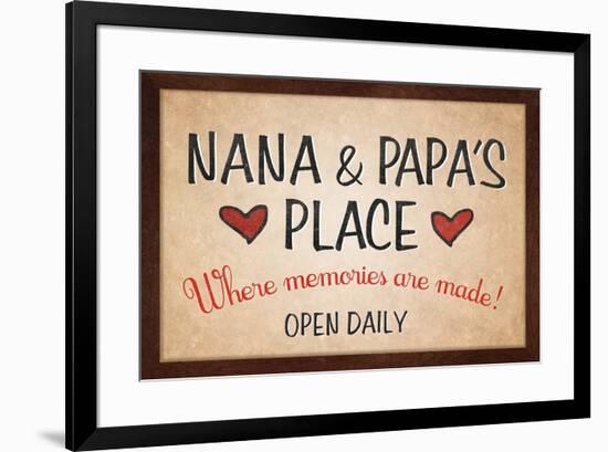 Nana and Papa's Place-null-Framed Art Print