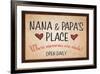 Nana and Papa's Place-null-Framed Art Print