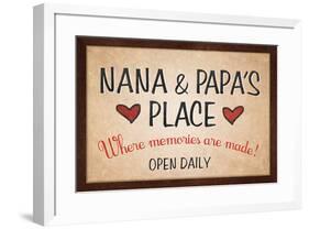 Nana and Papa's Place-null-Framed Art Print