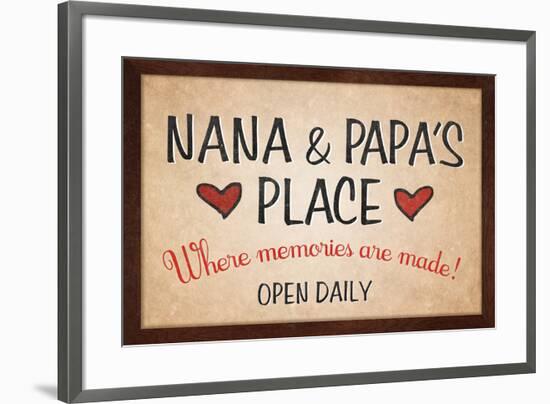 Nana and Papa's Place-null-Framed Art Print