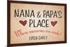 Nana and Papa's Place-null-Mounted Art Print