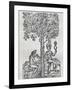 Nana Fruit, Tropical Medicinal Plant, Engraving from Universal Cosmology-Andre Thevet-Framed Giclee Print