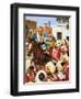 Nana Sahib's Guards Refuse to Shoot Prisoners of the Indian Mutiny-null-Framed Giclee Print