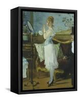 Nana-Edouard Manet-Framed Stretched Canvas