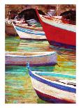 Fishing Boats in Marsala-Nancie King Mertz-Framed Art Print