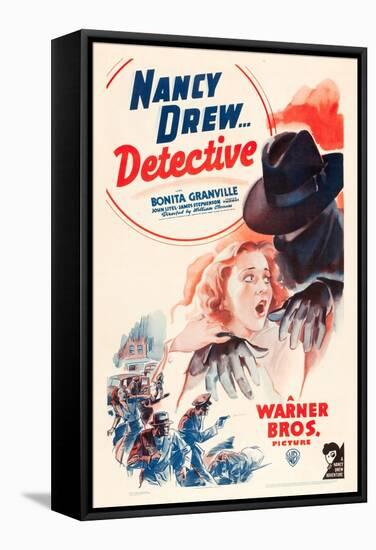 Nancy Drew: Detective, Bonita Granville on poster art, 1938-null-Framed Stretched Canvas