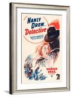 Nancy Drew: Detective, Bonita Granville on poster art, 1938-null-Framed Art Print