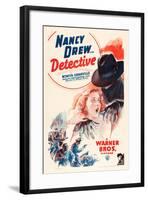 Nancy Drew: Detective, Bonita Granville on poster art, 1938-null-Framed Art Print