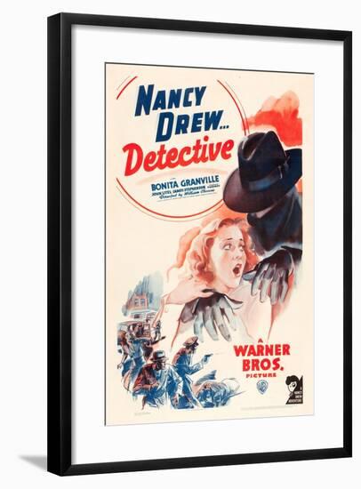 Nancy Drew: Detective, Bonita Granville on poster art, 1938-null-Framed Art Print