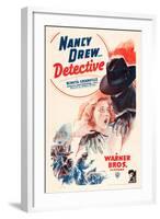 Nancy Drew: Detective, Bonita Granville on poster art, 1938-null-Framed Art Print